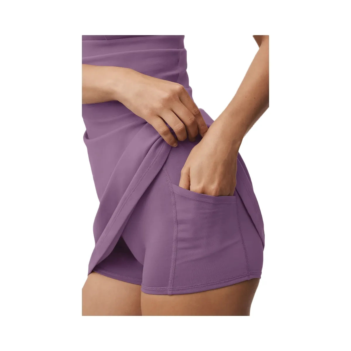 Alo Women's Airbrush Splendor Dress - Plum Kiss