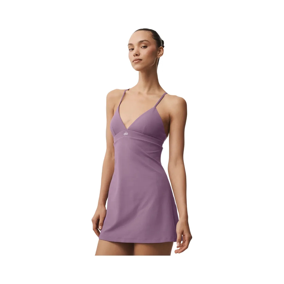 Alo Women's Airbrush Splendor Dress - Plum Kiss