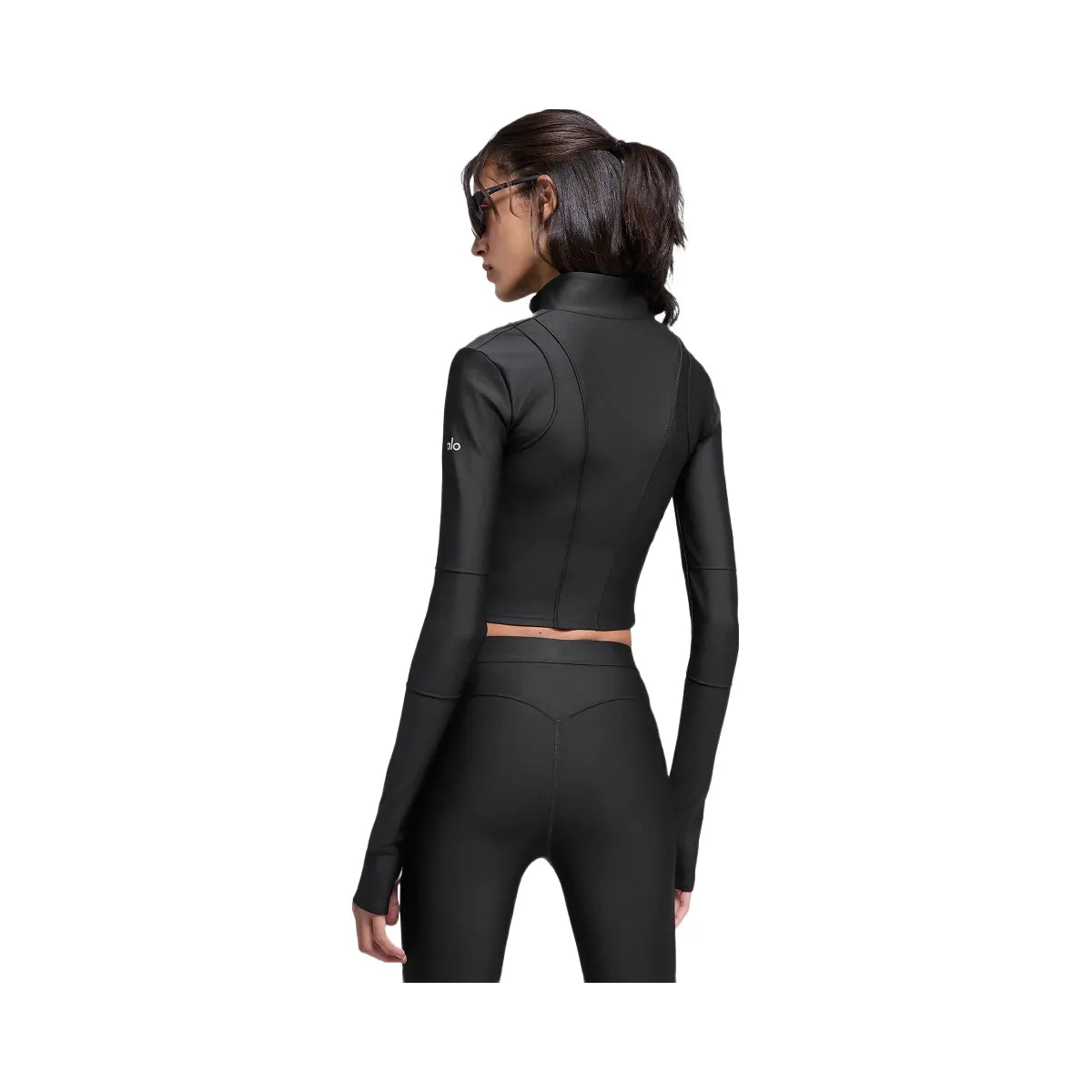 Alo Women's Airlift Ignite Zip Up Jacket - Black