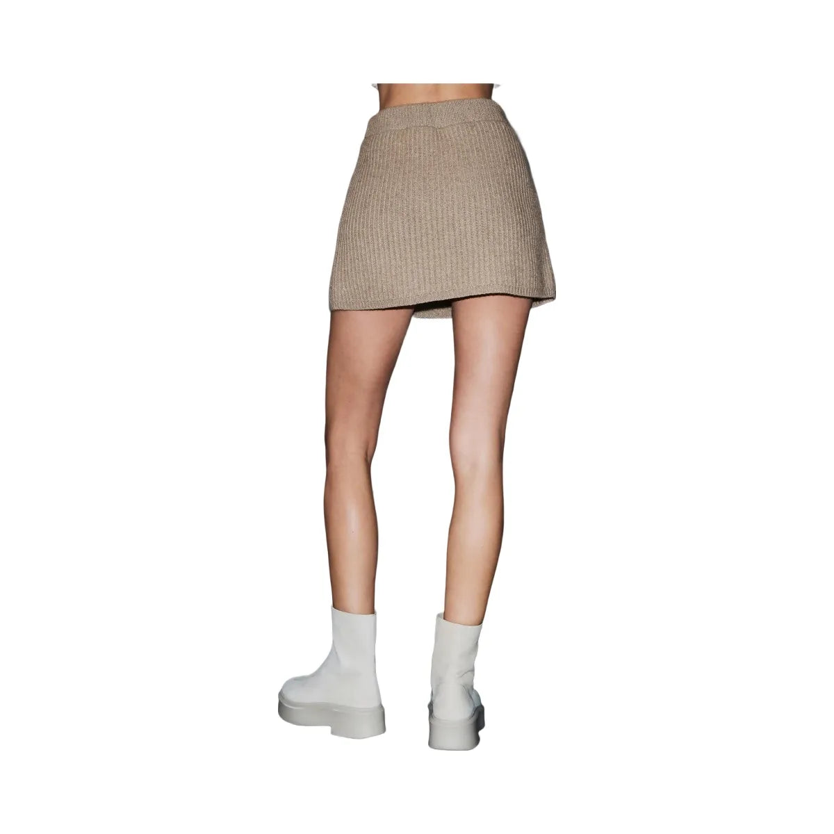 Alo Women's Courchevel Cashmere Skirt - Flax Heather