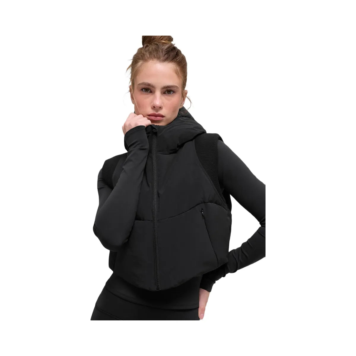 Alo Women's Fast Lane Puffer Vest - Black