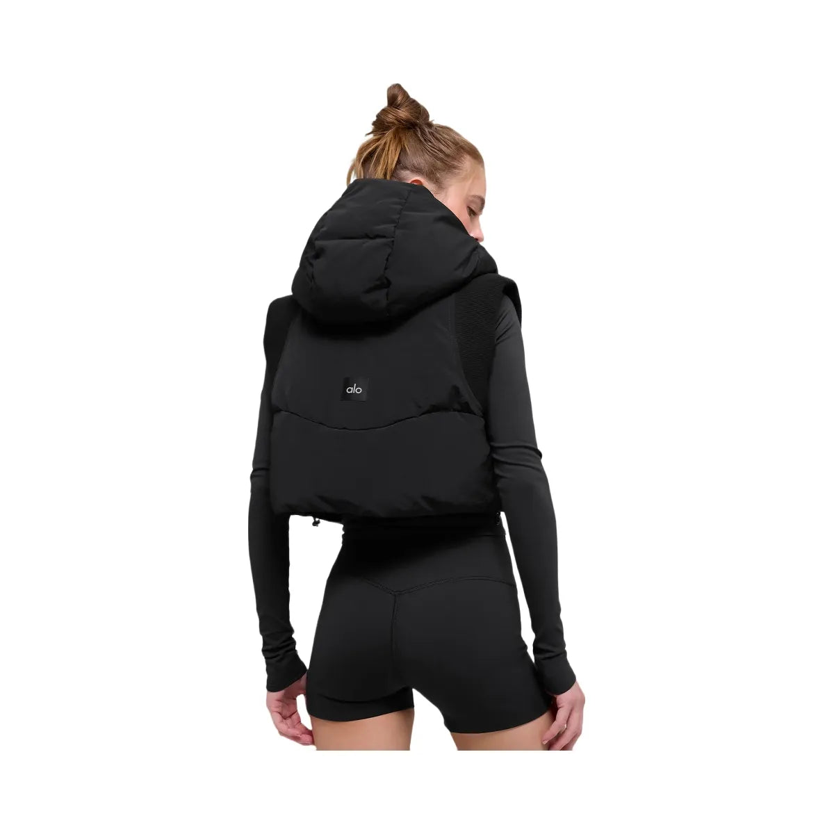 Alo Women's Fast Lane Puffer Vest - Black