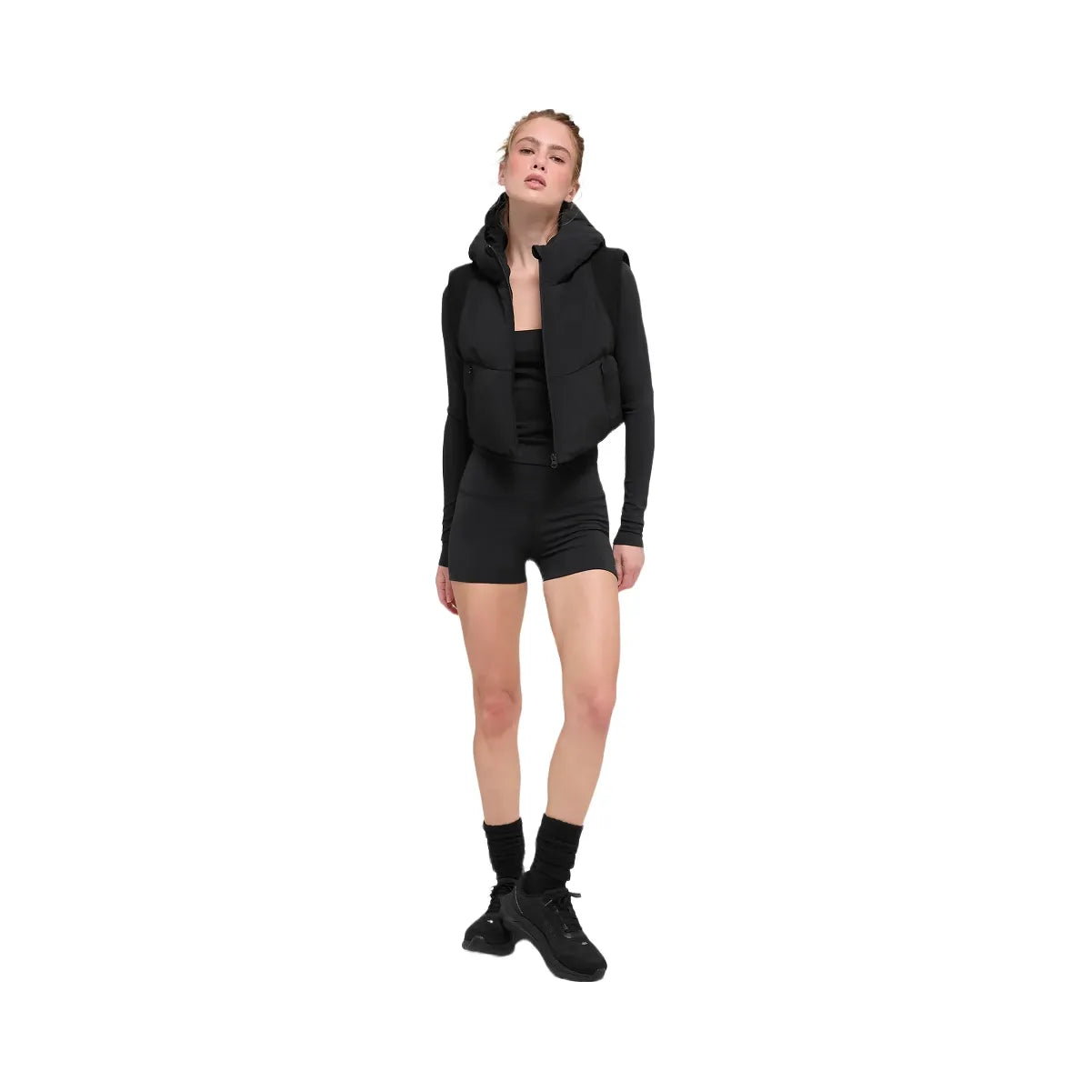 Alo Women's Fast Lane Puffer Vest - Black