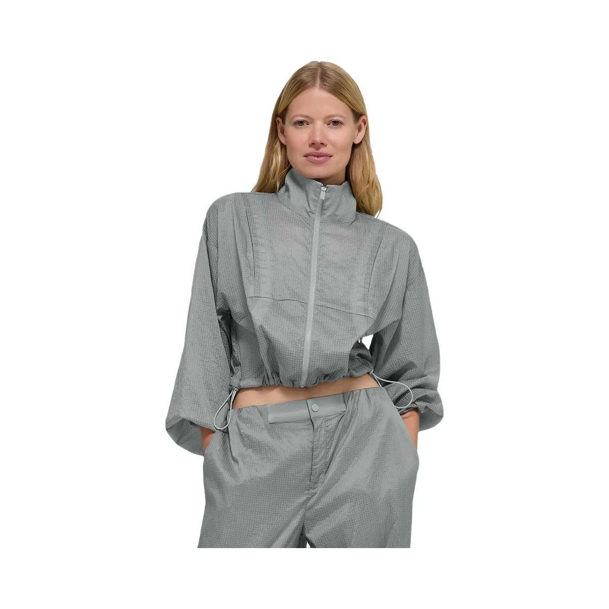 Alo Women's Game Time Full Zip Jacket - Lunar Grey