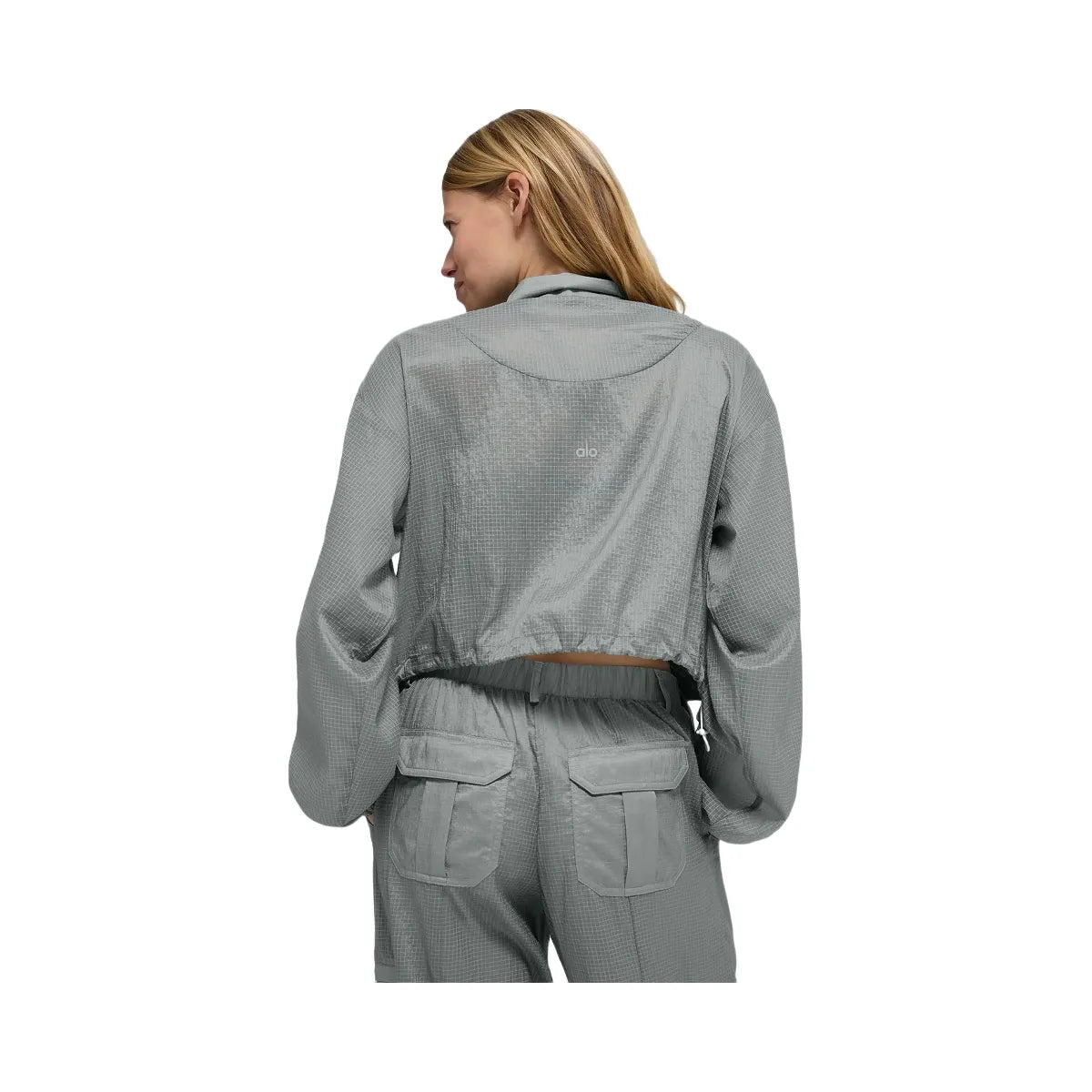 Alo Women's Game Time Full Zip Jacket - Lunar Grey