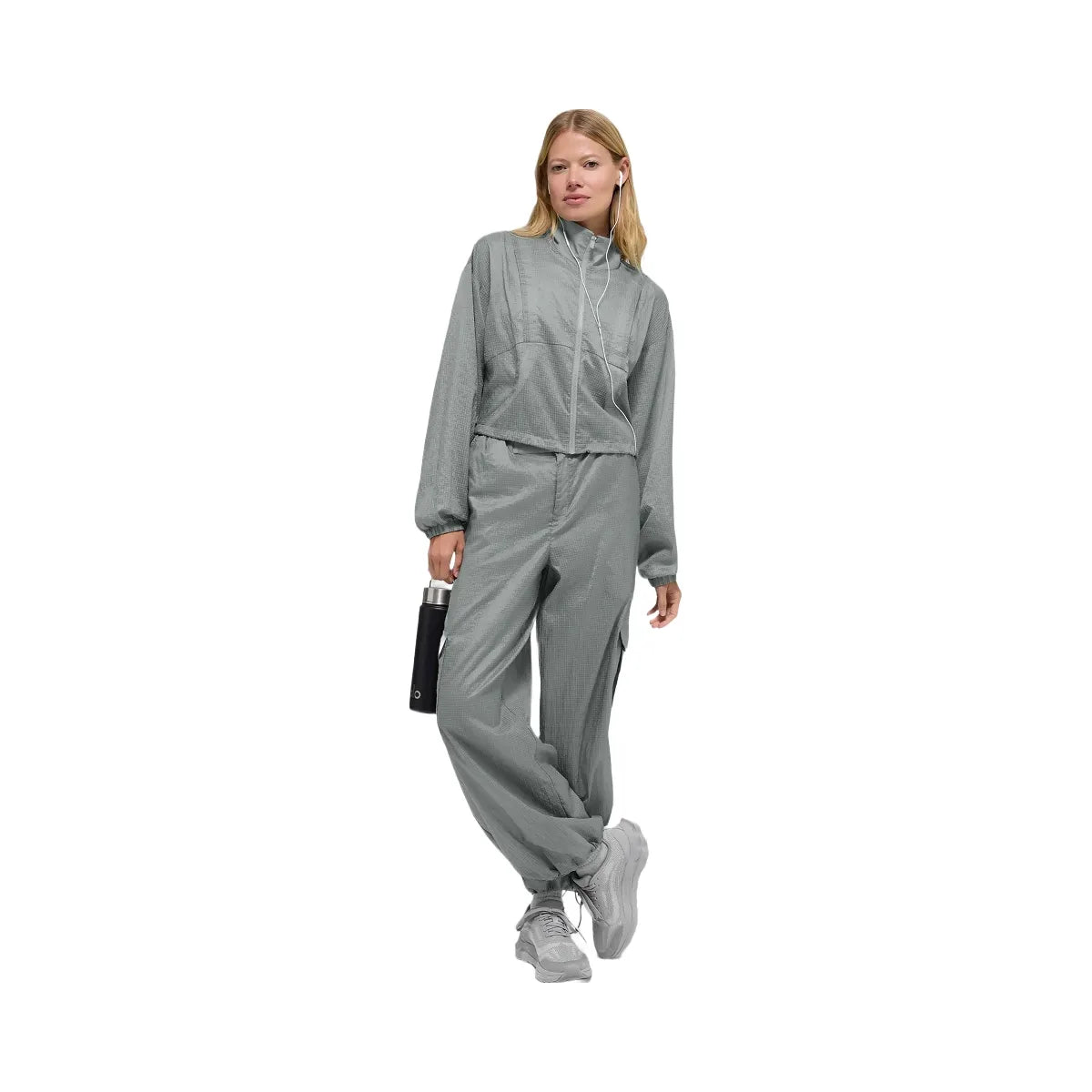 Alo Women's Game Time Full Zip Jacket - Lunar Grey