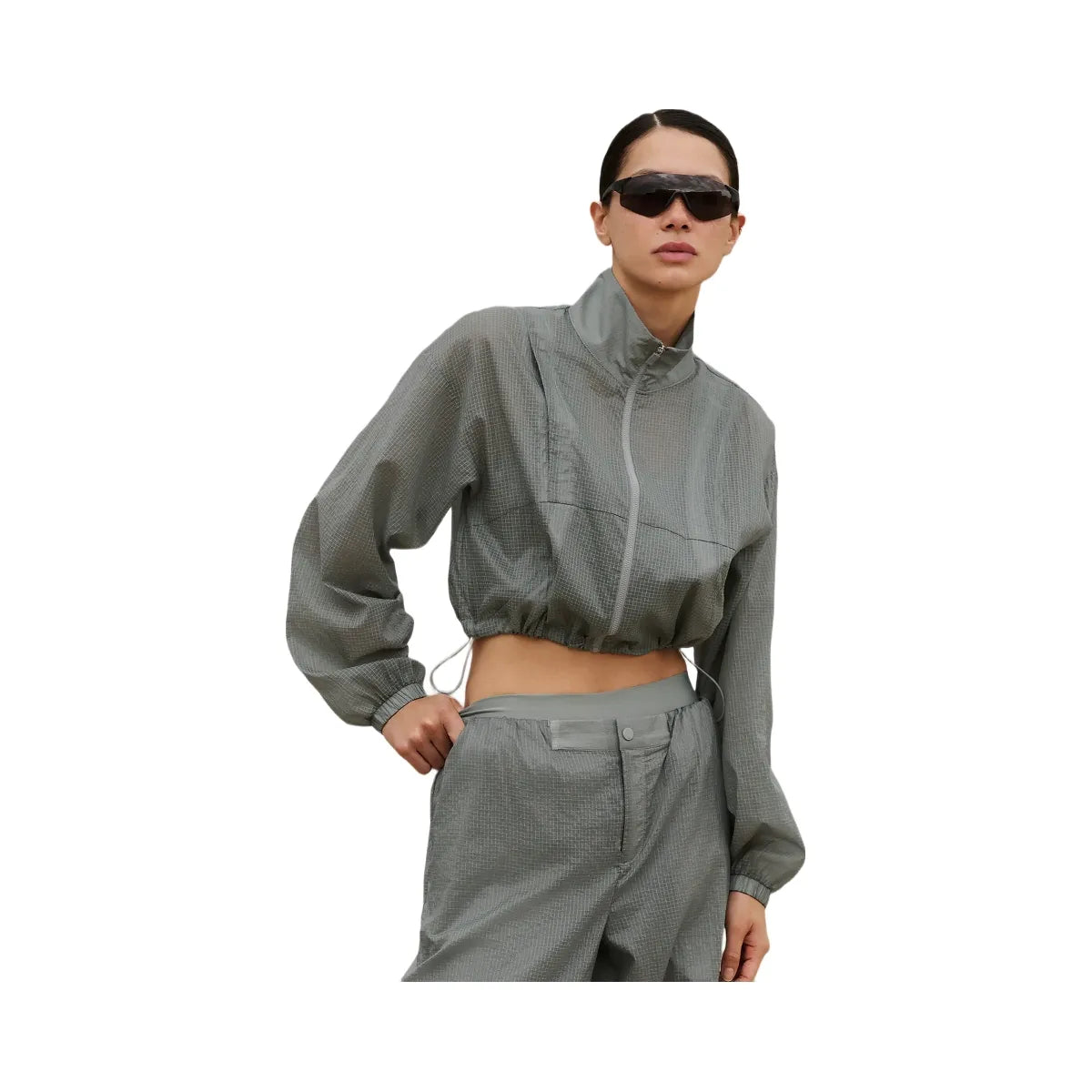 Alo Women's Game Time Full Zip Jacket - Lunar Grey