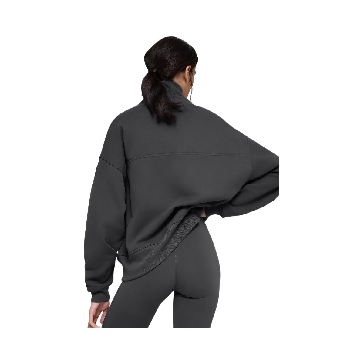 Alo Women's Hazy Mock Neck Pullover - Anthracite