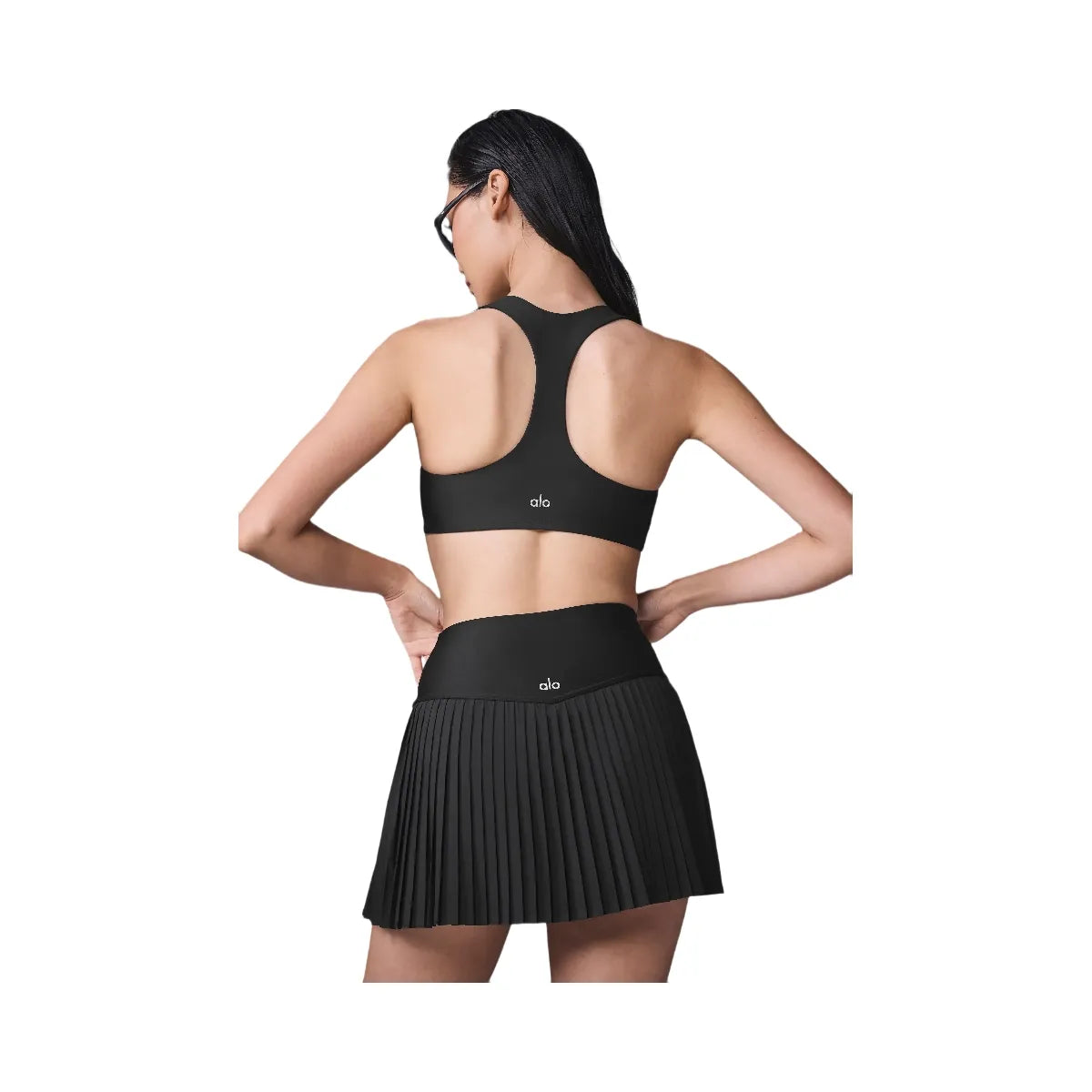 Alo Women's Grand Slam Tennis Skirt - Black