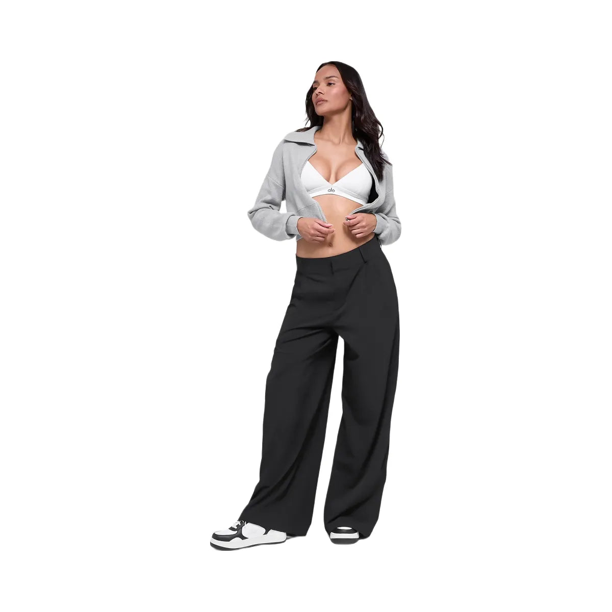 Alo Women's High-Waist Dreamscape Trouser (Long) - Black
