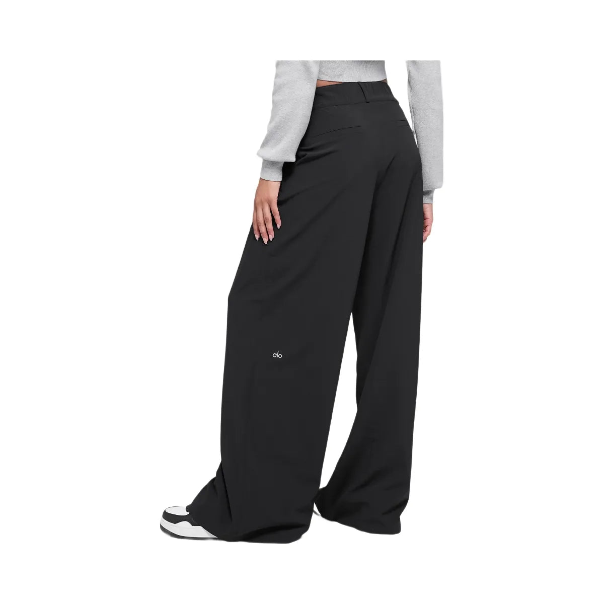 Alo Women's High-Waist Dreamscape Trouser (Long) - Black