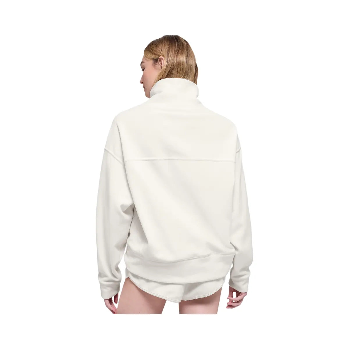 Alo Women's Polar Fleece Hazy Pullover - Ivory