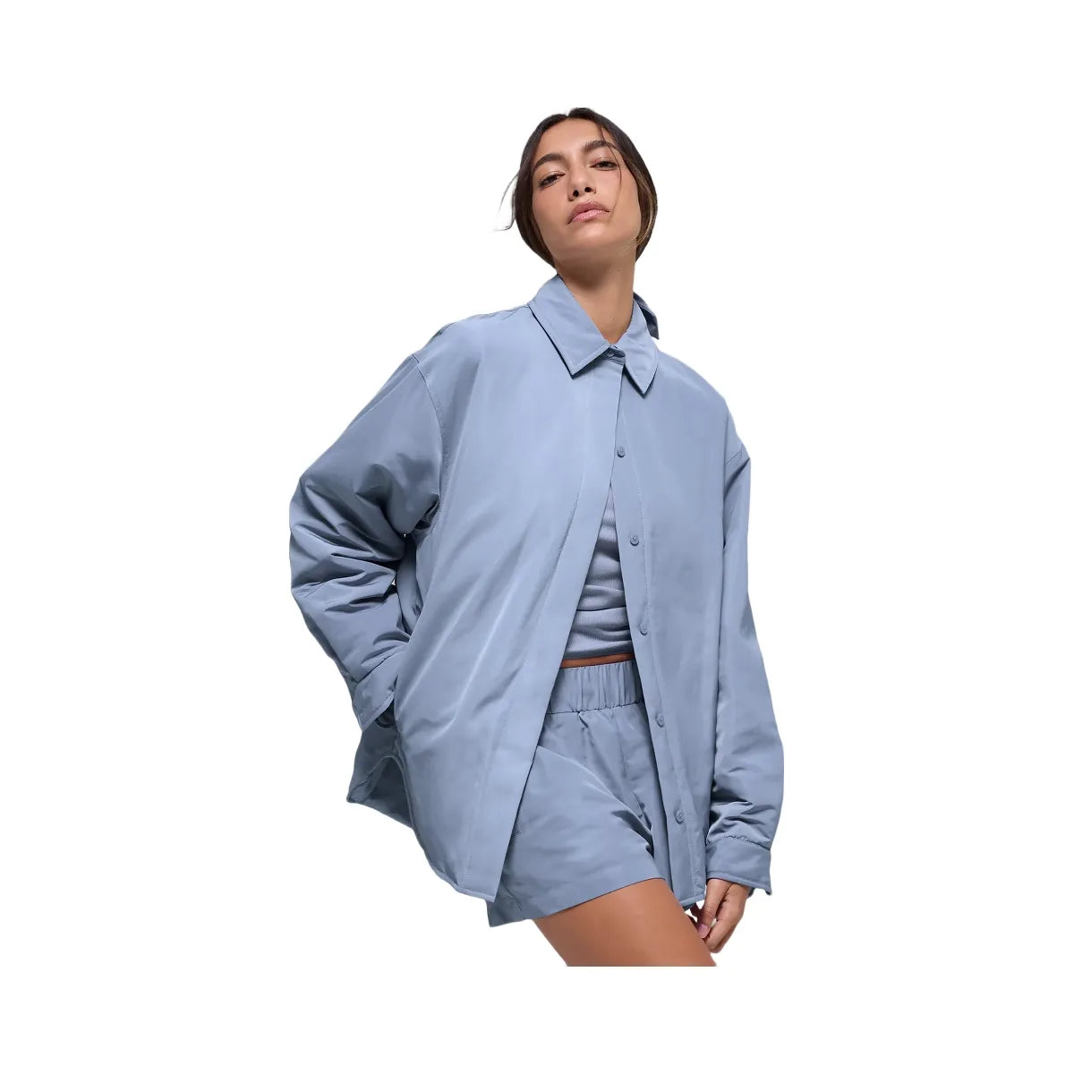 Alo Women's Socialite Shacket - Winter Frost