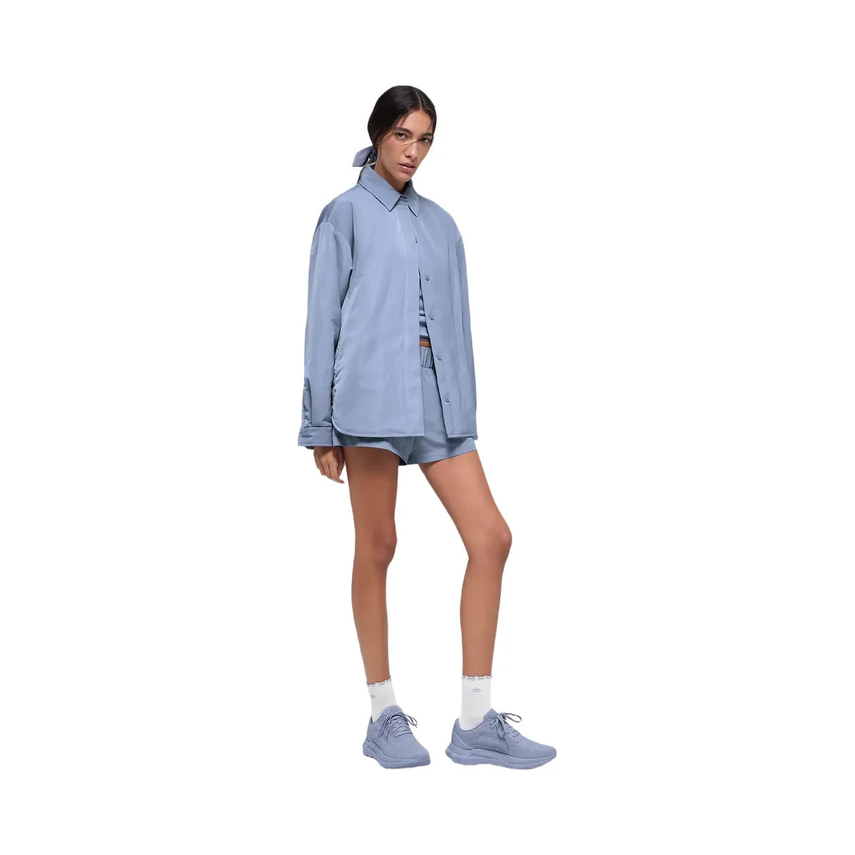 Alo Women's Socialite Shacket - Winter Frost