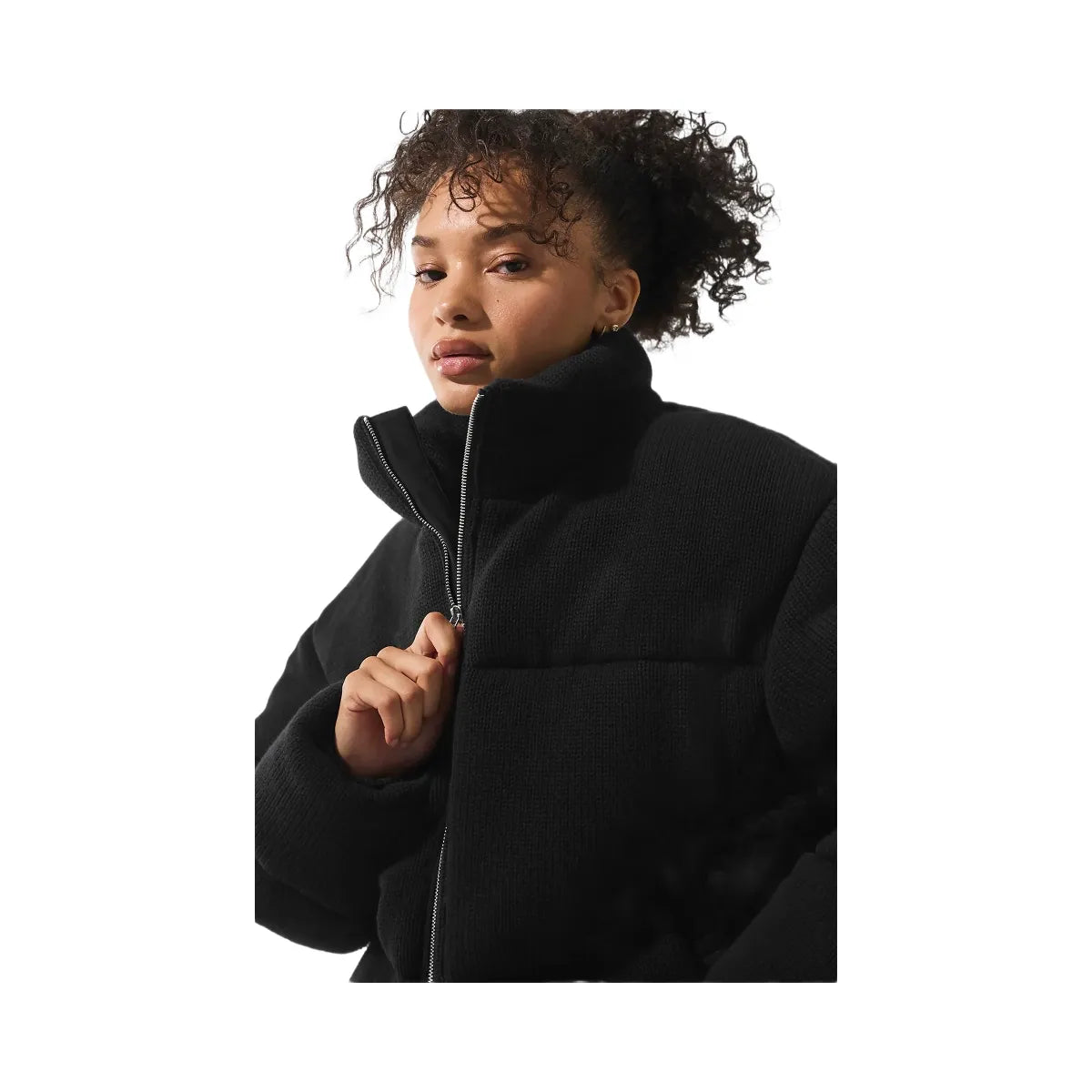 Alo Women's Stage Sweater Puffer - Black
