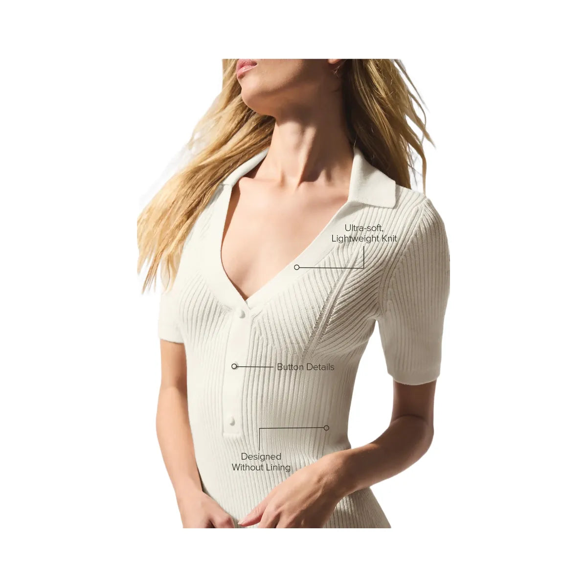 Alo Women's Supernatural Sweater Dress - Ivory
