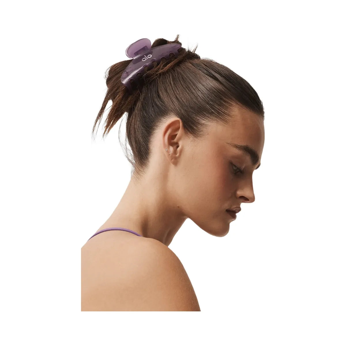 Alo 90's Claw Clip - Plum Kiss Clear