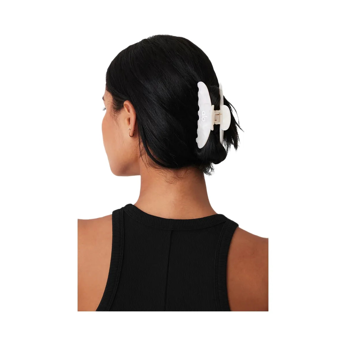 Alo 90's Claw Clip - White Pearl