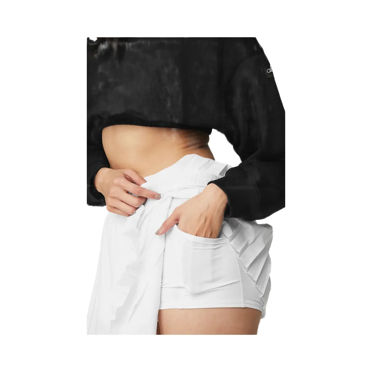 Alo Women's Aces Tennis Skirt - White