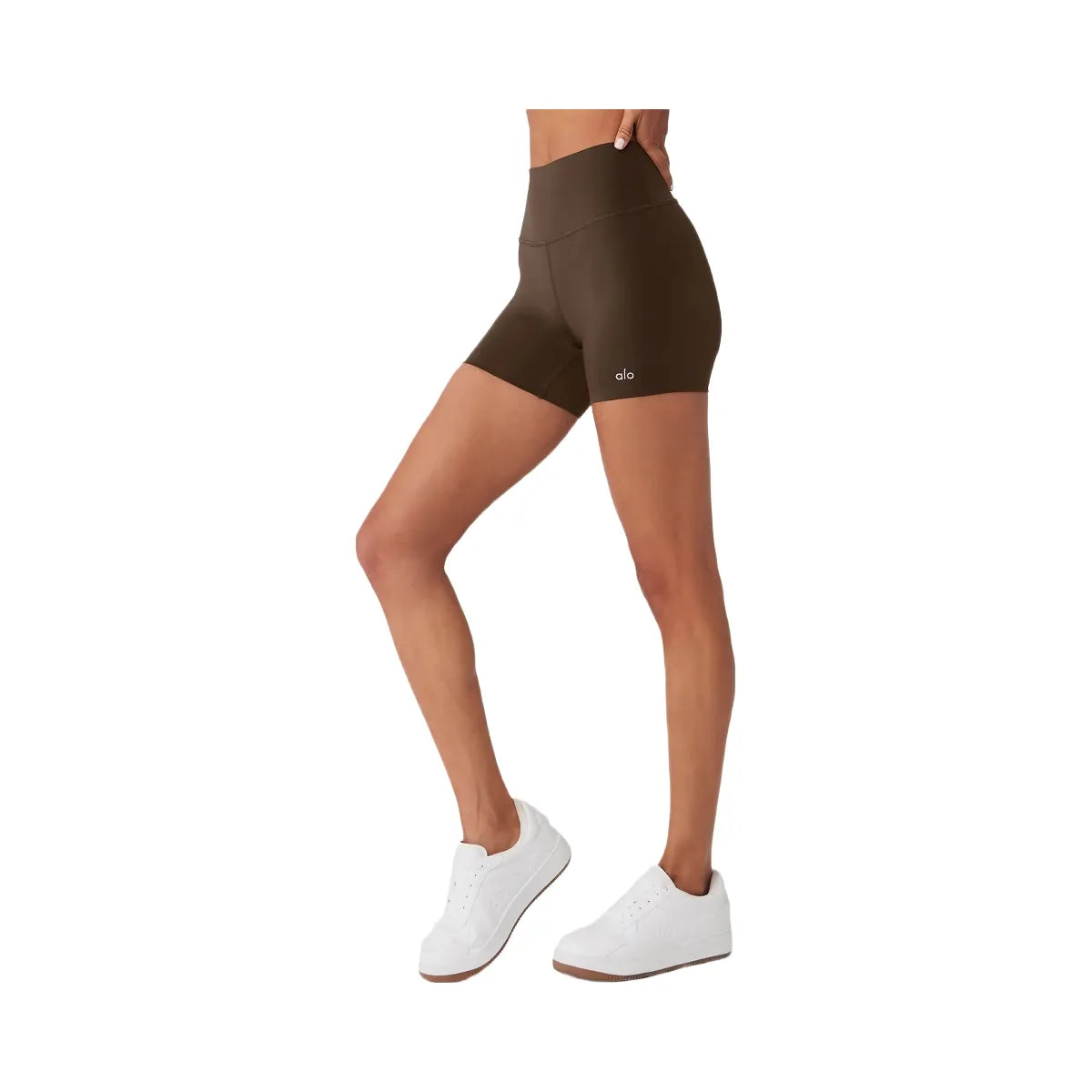 Alo Women's 5" Airlift Energy Shorts - Espresso