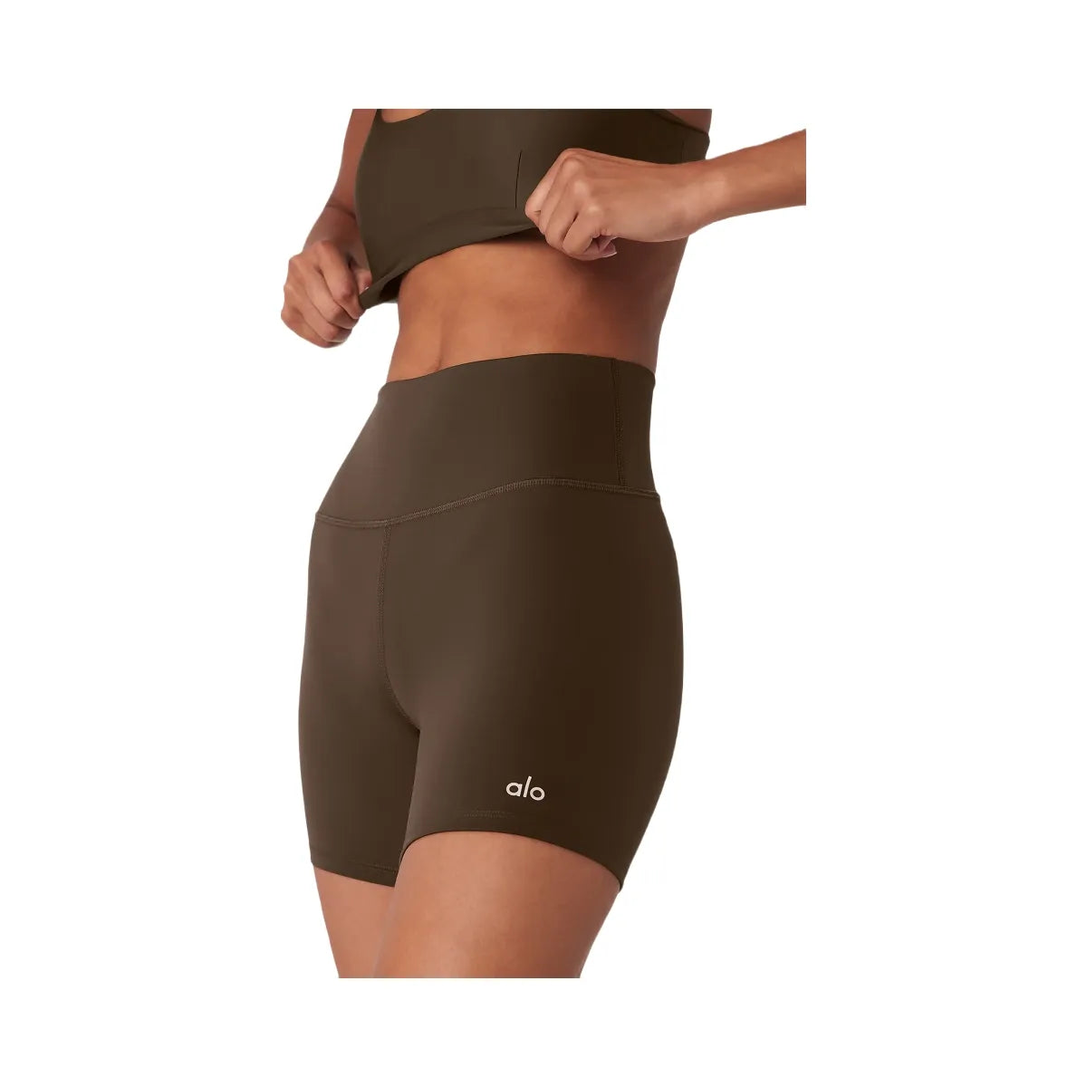 Alo Women's 5" Airlift Energy Shorts - Espresso