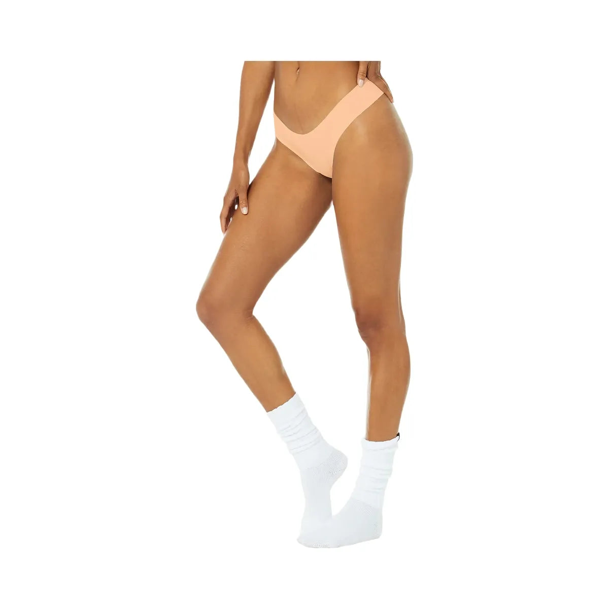 Alo Women's Airbrush Invisible Cheeky - Champagne