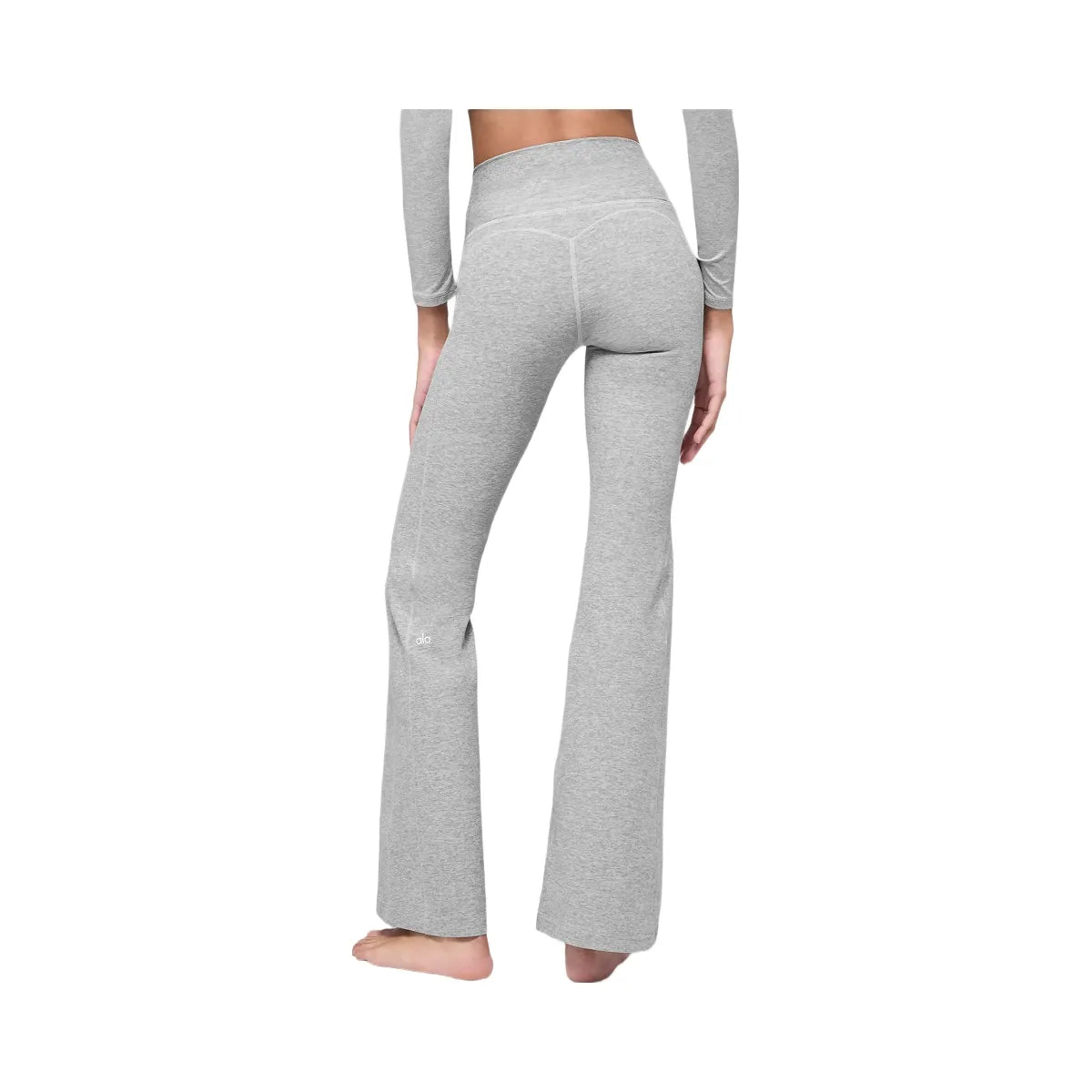 Alo Women's soft Intuition High-Waist Bootcut - Athletic Heather Grey