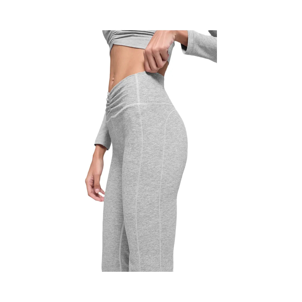 Alo Women's soft Intuition High-Waist Bootcut - Athletic Heather Grey