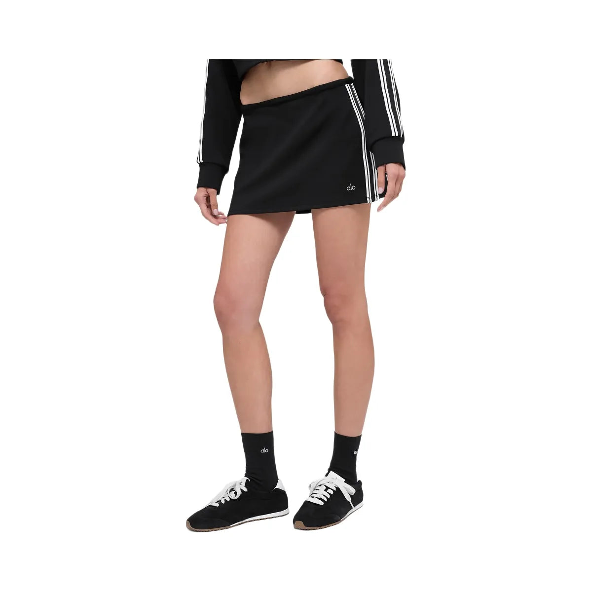 Alo Women's Track Star Mini Skirt - Black