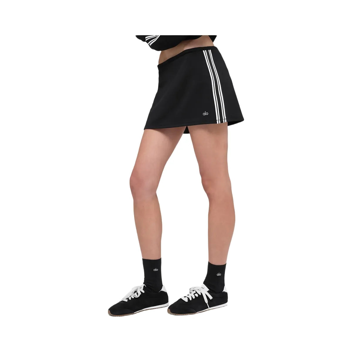 Alo Women's Track Star Mini Skirt - Black