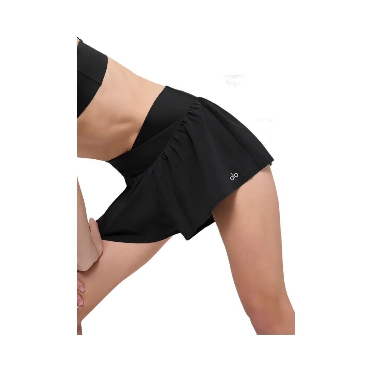 Alo Women's V-Cute Running Shorts - Black