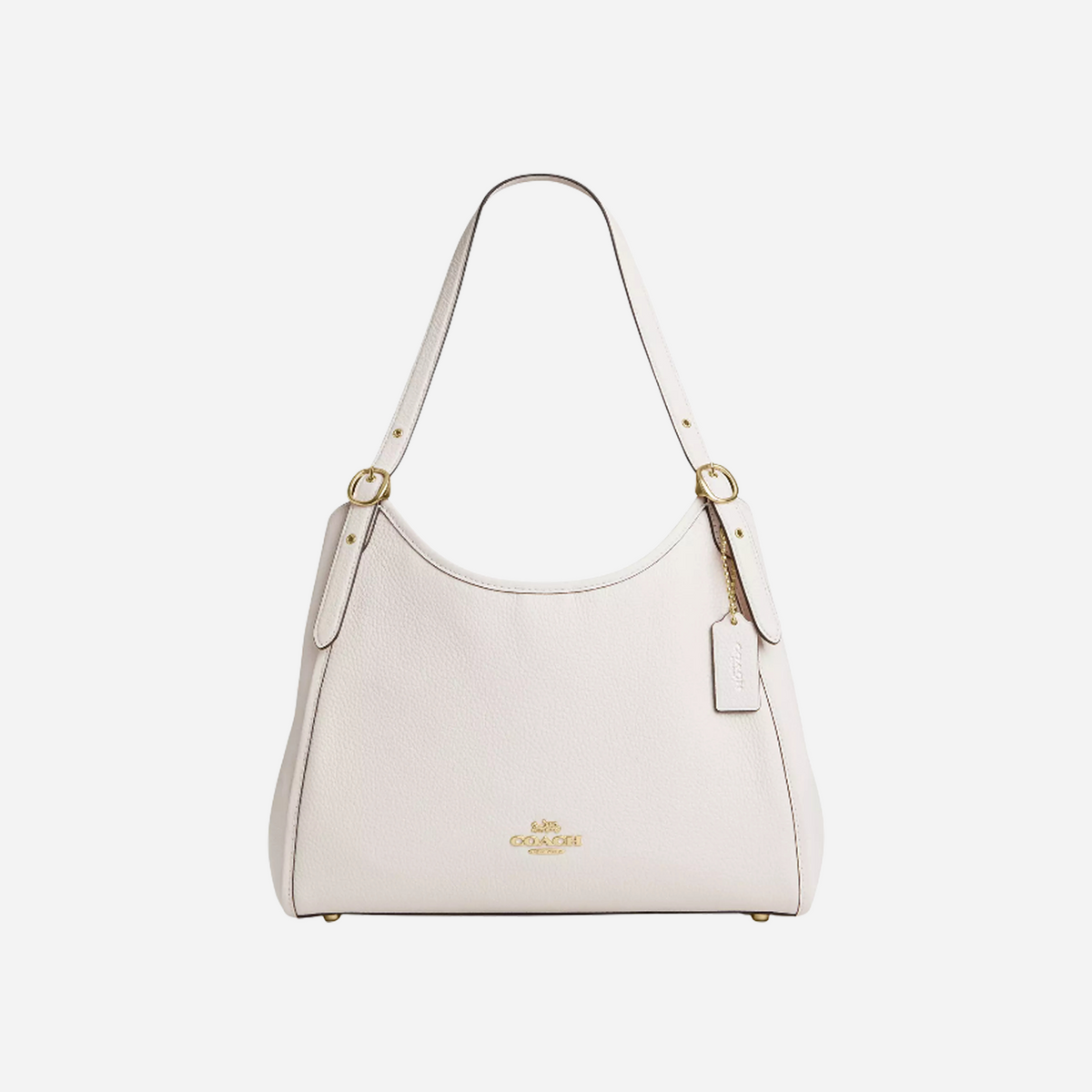 COACH Erin Shoulder Bag Pebbled Leather/Gold/Chalk