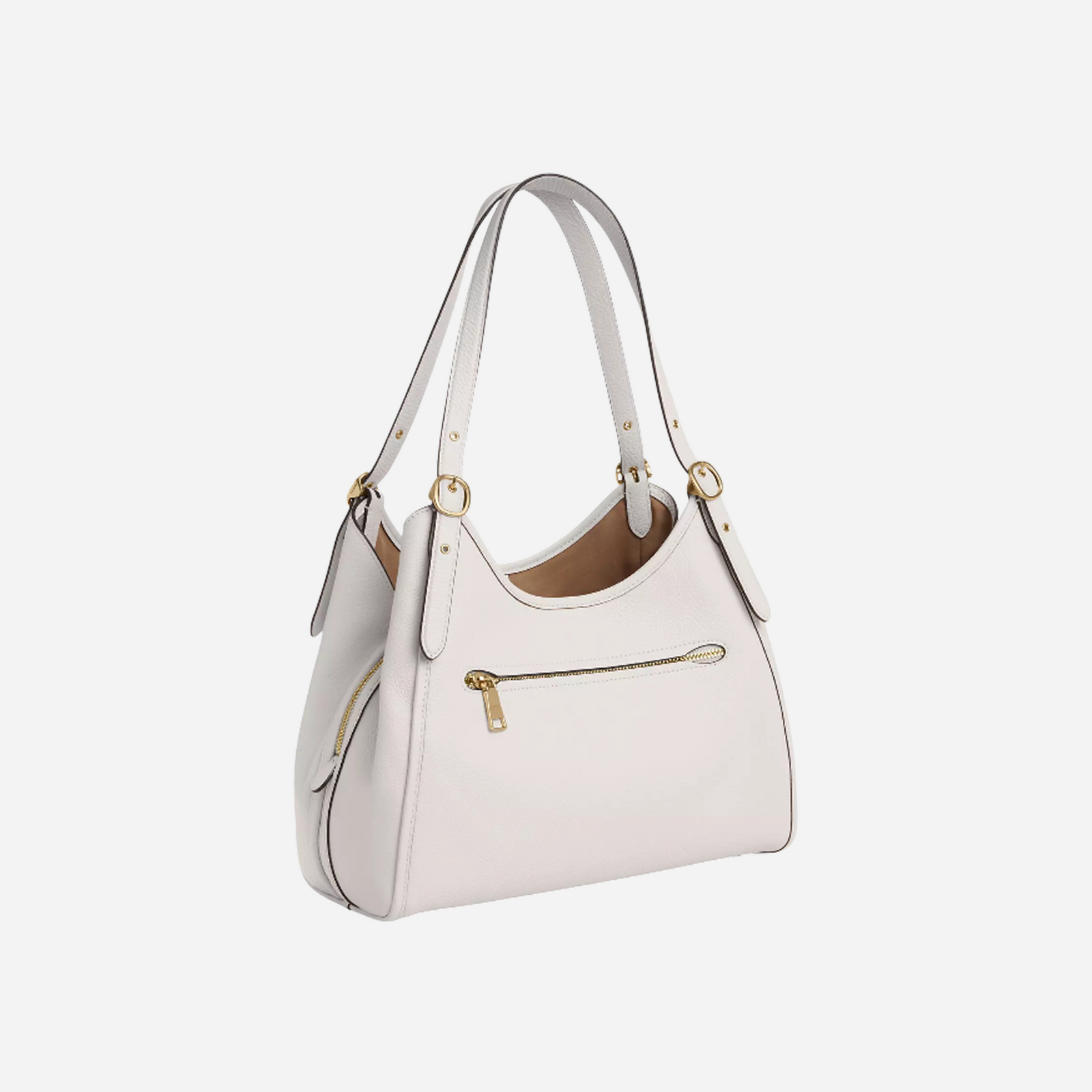 COACH Erin Shoulder Bag Pebbled Leather/Gold/Chalk