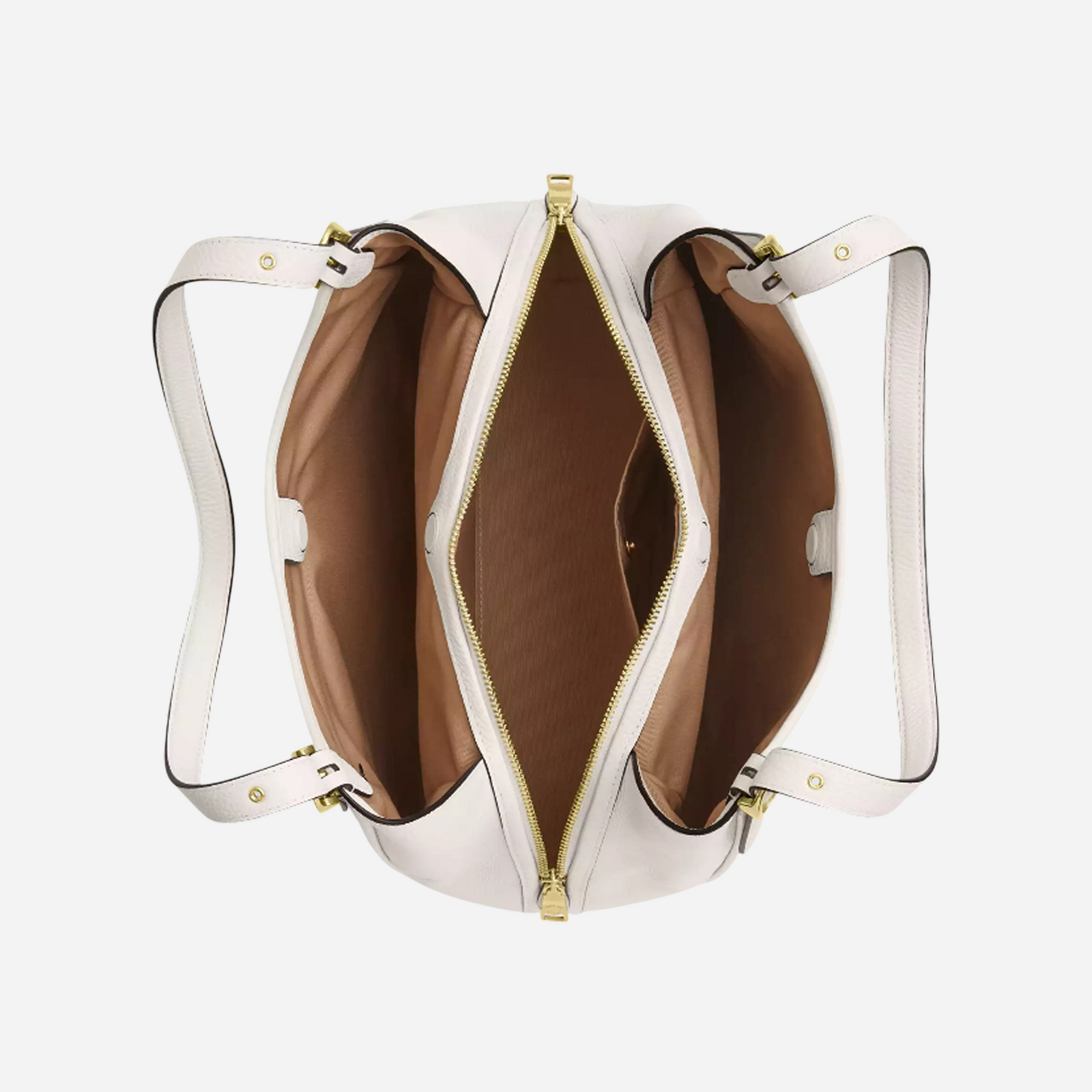 COACH Erin Shoulder Bag Pebbled Leather/Gold/Chalk