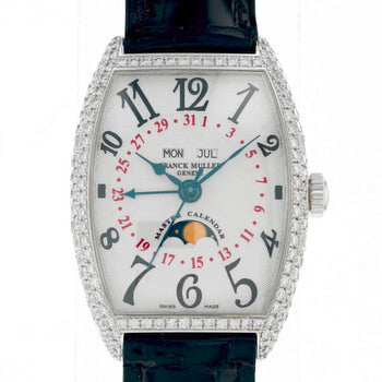Franck Muller Vanguard Lady Mother of Pearl Dial Leather Strap Watch WMNS - V 32 SC AT FO L COL DRM D CD (BC)