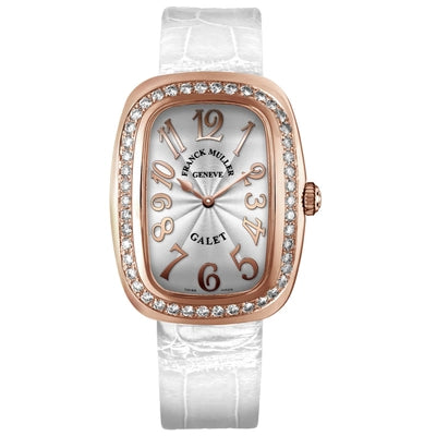 Franck Muller Galet Grey Dial Leather Strap Watch WMNS - 3002 M QZ REL R D 1R