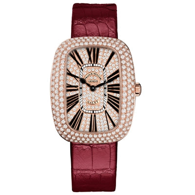 Franck Muller Galet Grey Dial Leather Strap Watch WMNS - 3002 M QZ REL R D 1R