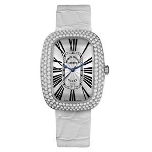Franck Muller Galet Grey Dial Leather Strap Watch WMNS - 3002 M QZ REL R D 1R