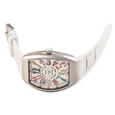 Franck Muller Color Dreams White Dial Leather Strap Watch WMNS - AC NR V 32 QZ COL DRM