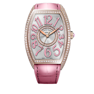 Franck Muller Curvex CX Black Dial Leather Strap Watch WMNS - CX 36 SC AT 5N TTNRBR