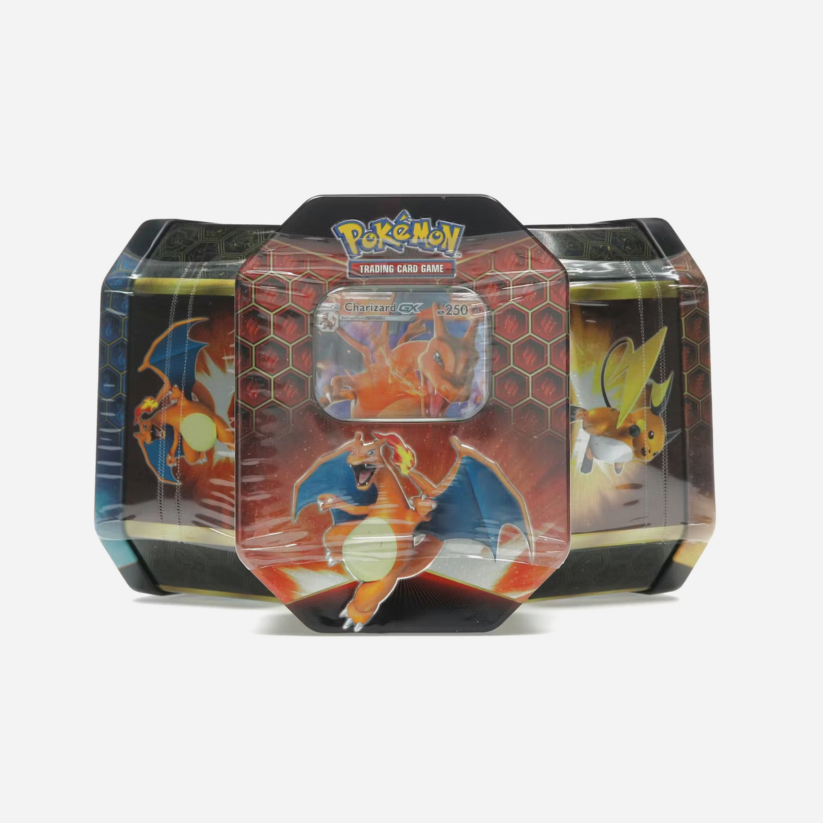 Pokemon TCG Hidden Fates Tin 3x Lot Charizard/Gyrados/Raichu