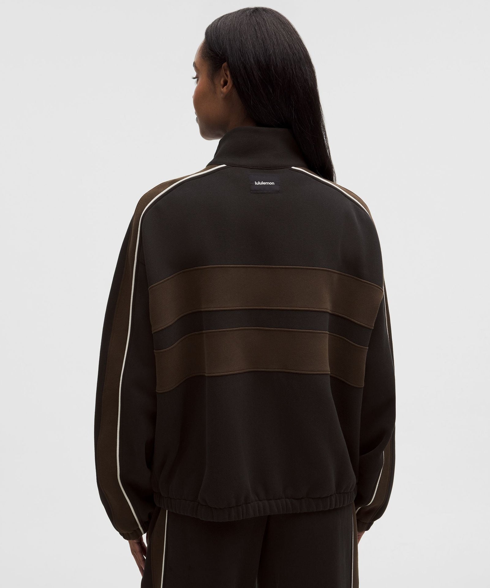Lululemon Women's Steady State Oversized Funnel Full Zip *Stripe