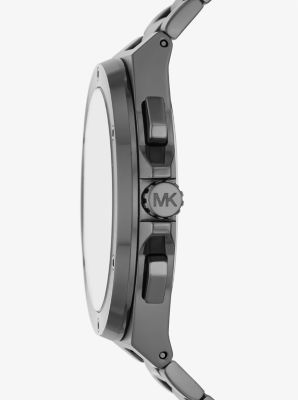 Michael Kors Oversized Hutton Gunmetal Watch Gunmetal