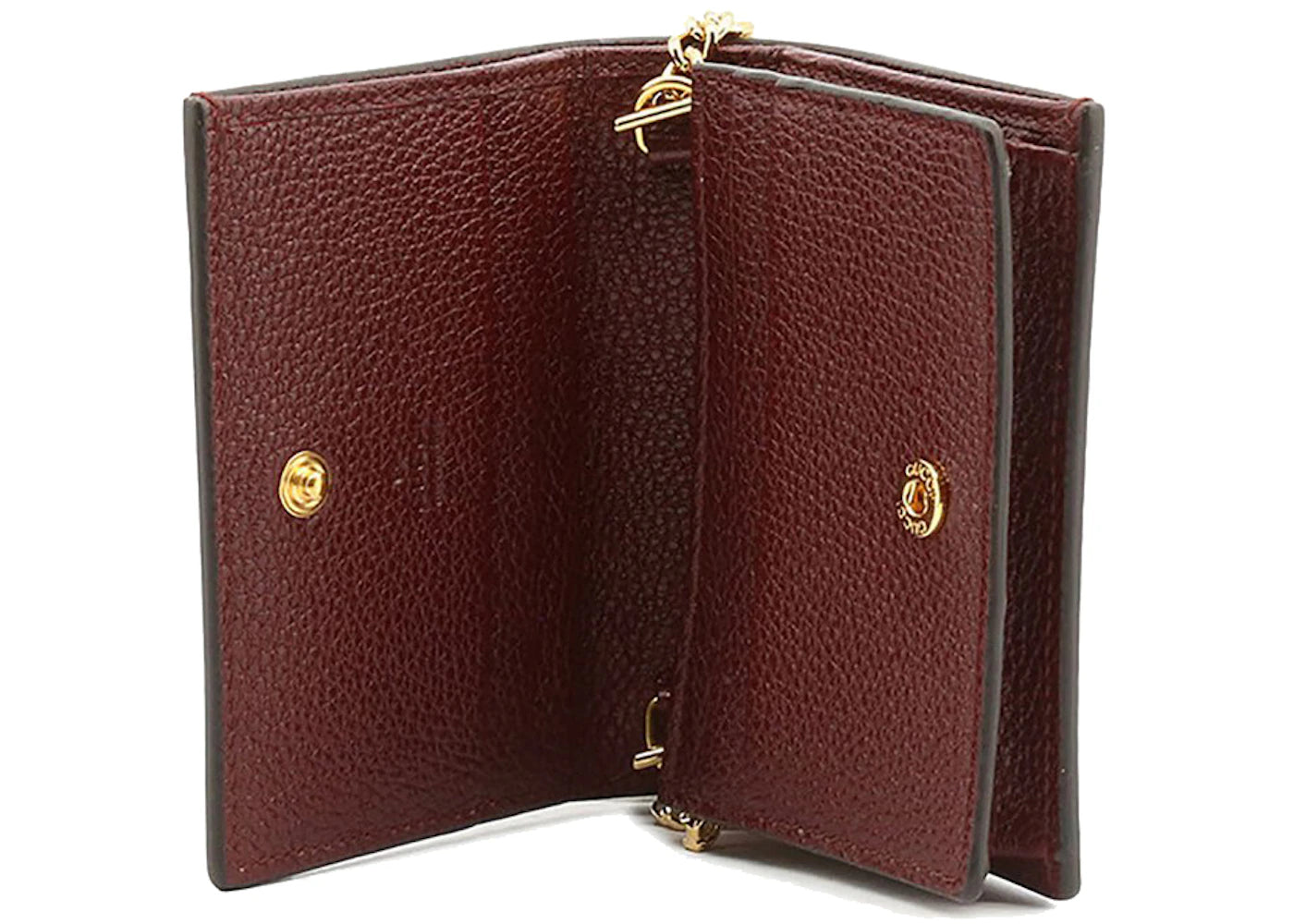 Gucci Zumi Chain Wallet Burgundy