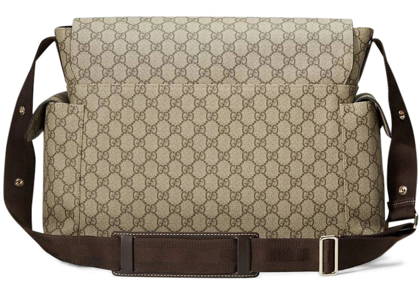 Gucci Diaper Bag Crossbody Gg Supreme Brown