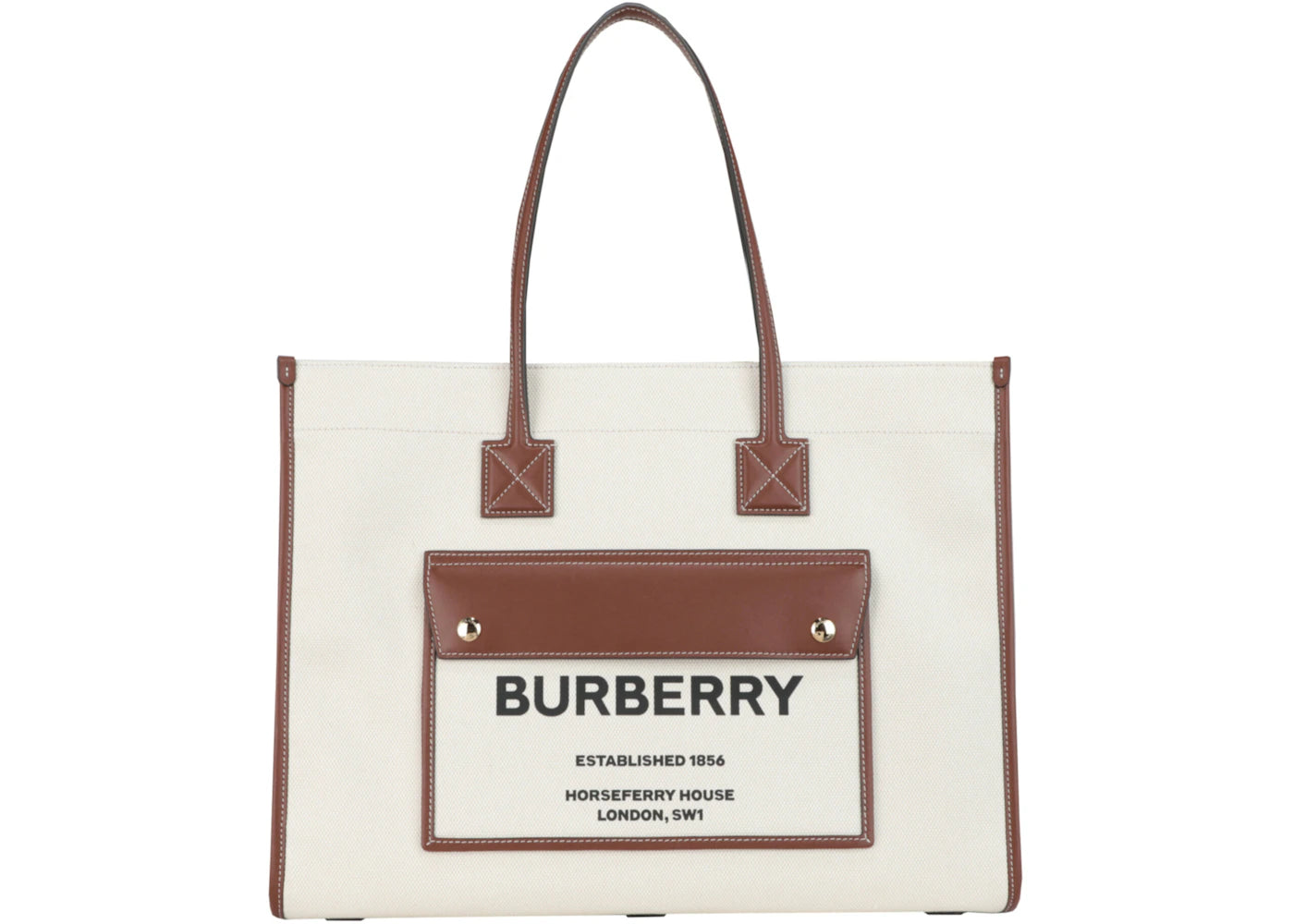 Burberry Medium Freya Tote Tan