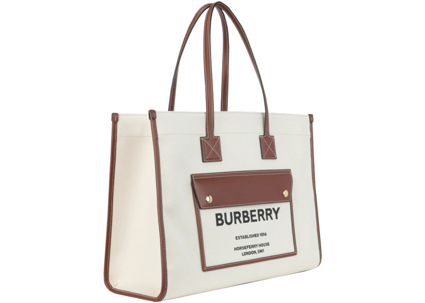 Burberry Medium Freya Tote Tan