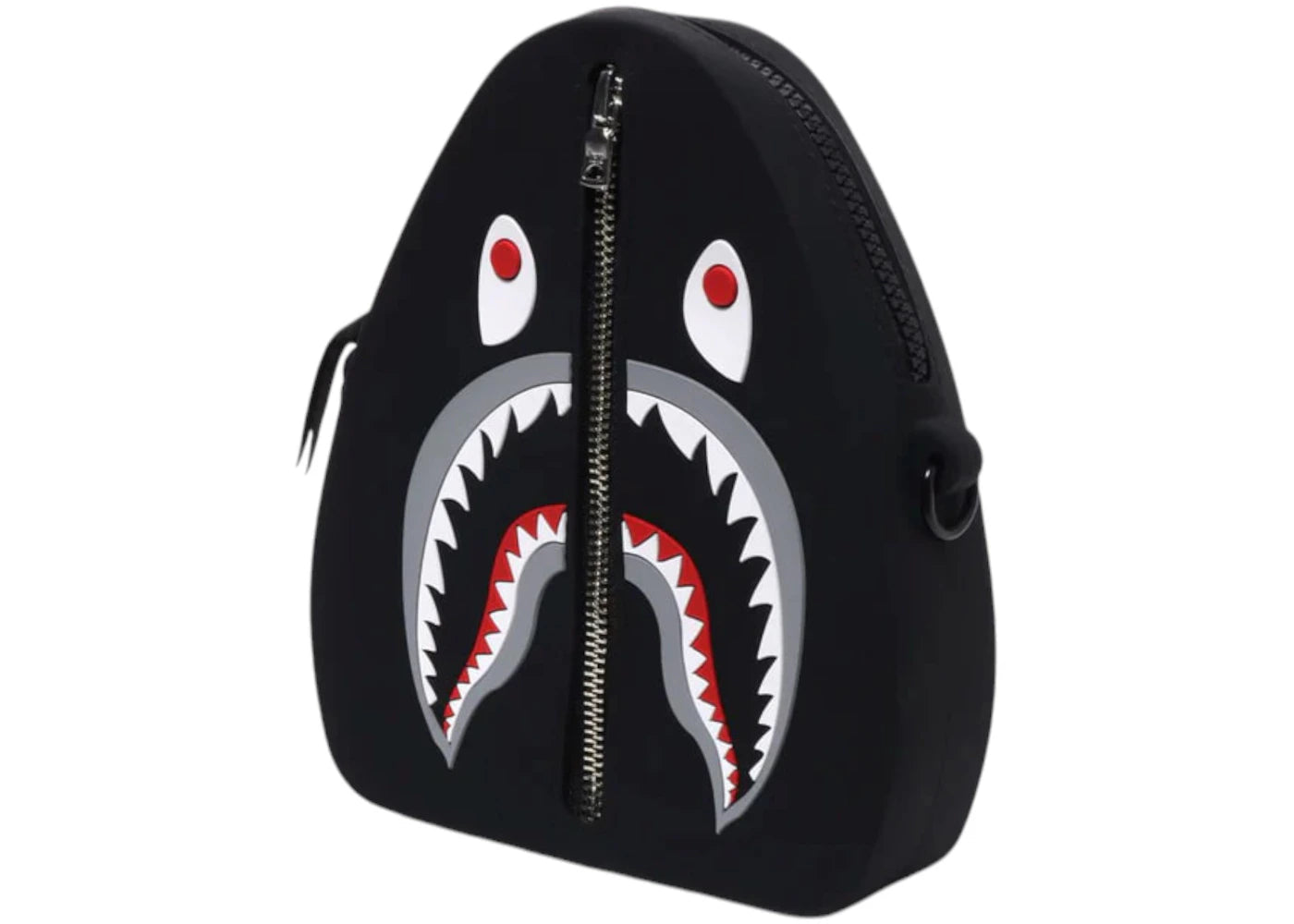 Bape Shark Silicon Shoulder Bag Black