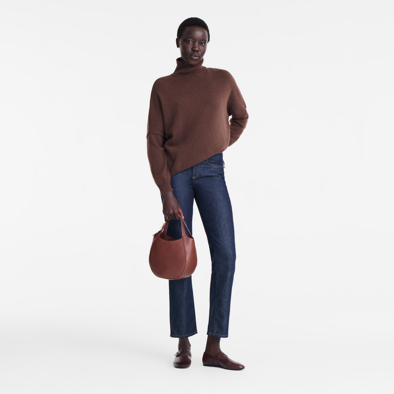 Longchamp Le Foulonné S Handbag Coffee