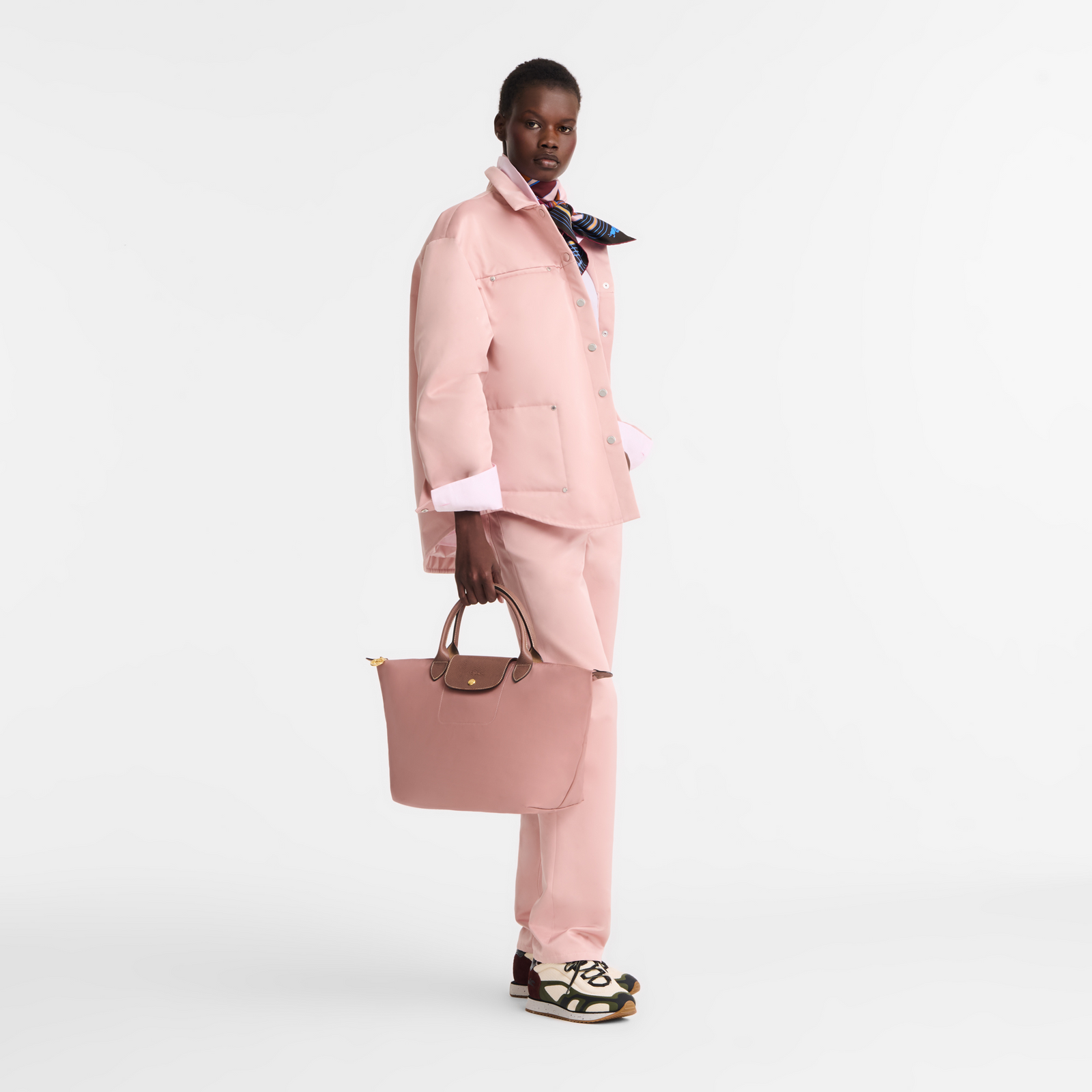 Longchamp Le Pliage Original M Handbag Pink Tea